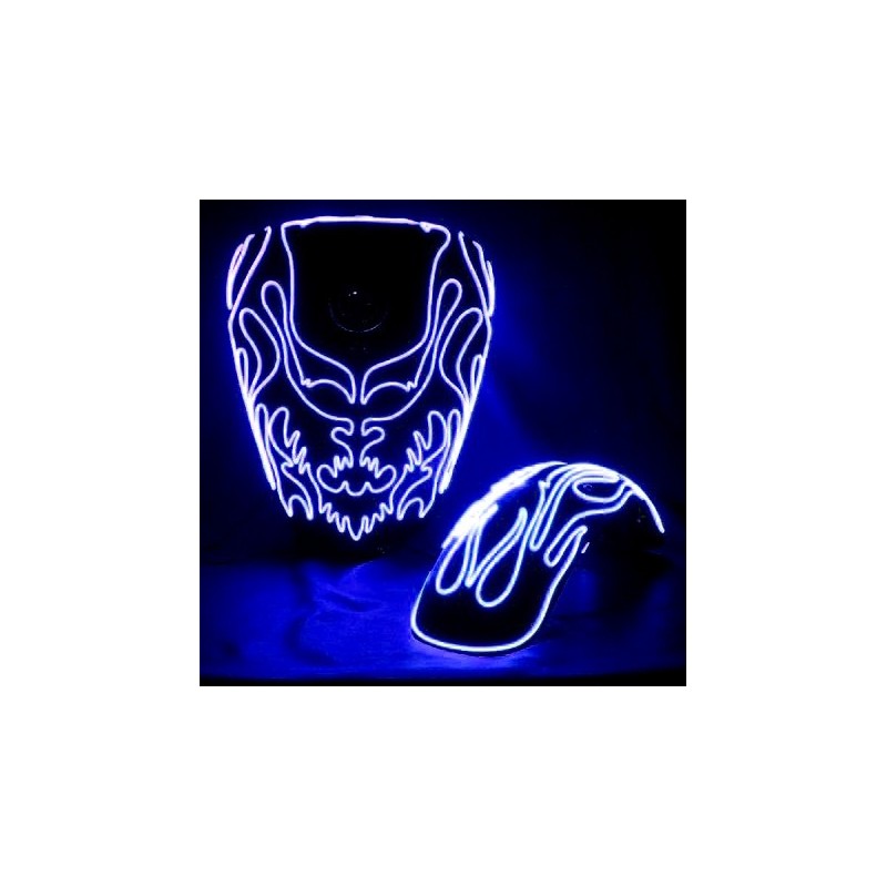 Neon tuning motorcycle tank