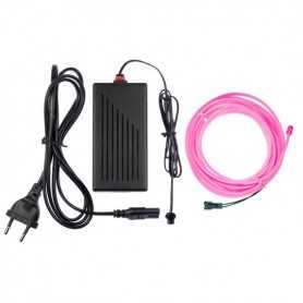 Neon flexible deco house pink - 5m - diam. 3mm + flashing