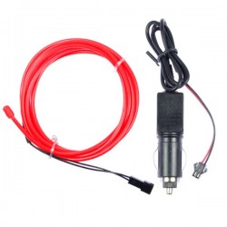 Neon-Schlauch Autotuning rot - 2m