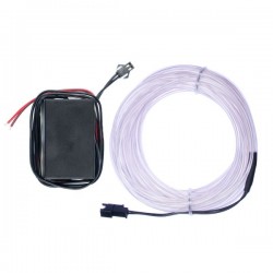 Neon flexible car tuning white - 5m - diam. 3mm