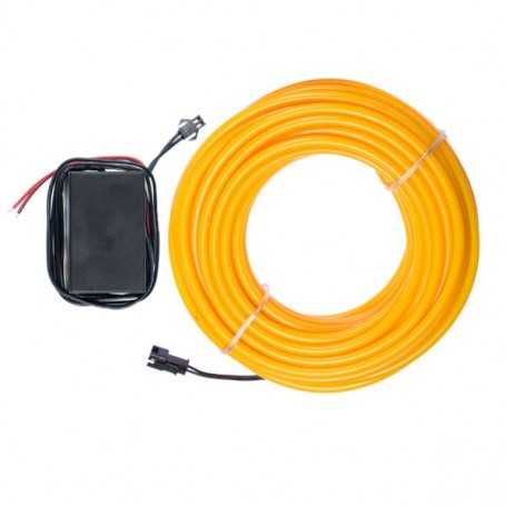 Neón flexible tuning coche amarillo - 10m - diam. 5mm