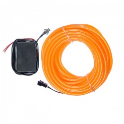 Neón flexible coche tuning naranja - 10m - diam. 5mm