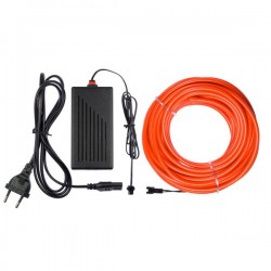 Neon flexible deco maison rouge - 10m + clignotement
