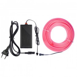 Neon flexible home decor pink - 10m + flashing