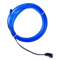 Azul neón suave y flexible - 2m - diám. 3mm