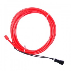 Flexible red neon - 2m - diam. 3mm