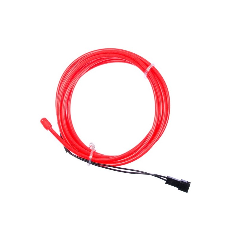 Luz de neón roja flexible - 2m - diám. 3mm