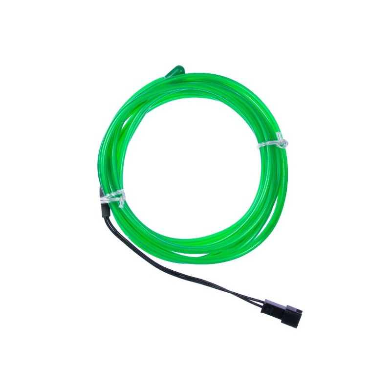 Luz de neón flexible verde - 2m - diám. 3mm