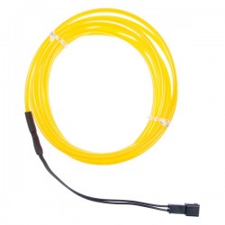 Luz de neón amarilla flexible - 2m - diám. 3mm