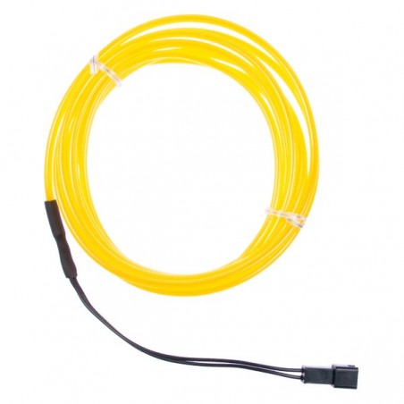 Luz de neón amarilla flexible - 2m - diám. 3mm