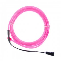 Neon souple et flexible rose - 2m - diam. 3mm