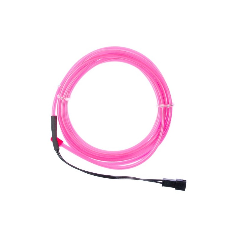 Rosa neón suave y flexible - 2m - diam. 3mm