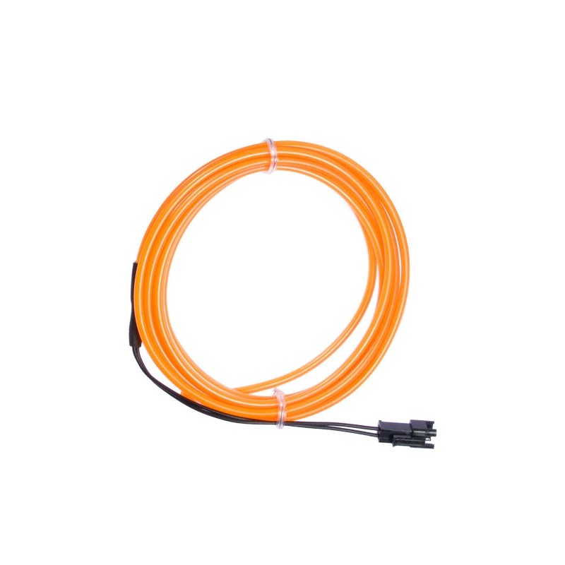 Neon weich und flexibel orange - 2m - Durchm. 3mm