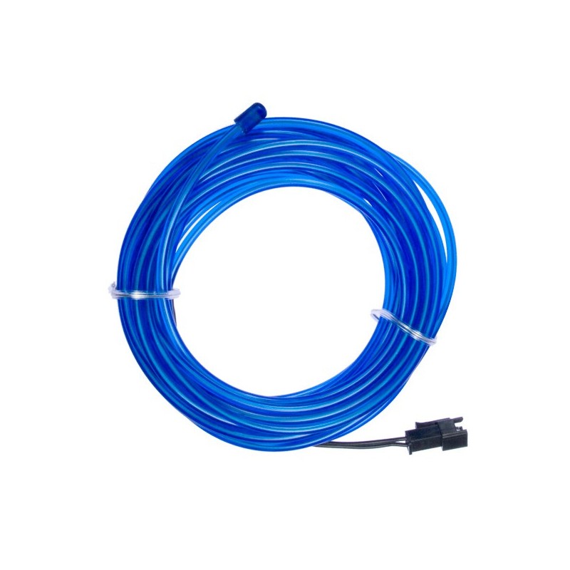 Azul neón suave y flexible - 5m - diám. 3mm