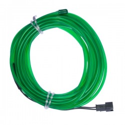 Verde neón suave y flexible - 5m - diám. 3mm