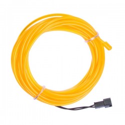 Neon weich und flexibel gelb - 5m - Durchm. 3mm