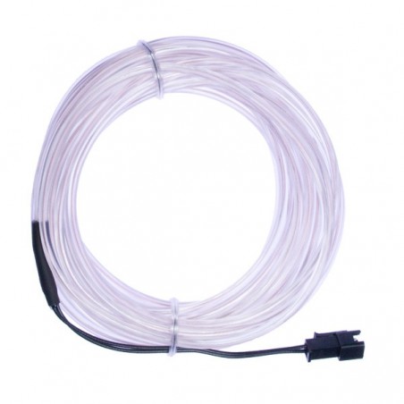 Luz de neón blanca flexible - 5m - diam. 3mm