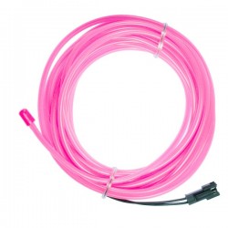 Rosa neón suave y flexible - 5m - diám. 3mm