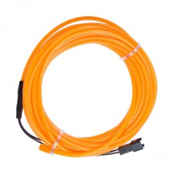 Neón naranja suave y flexible - 5m - diám. 3mm