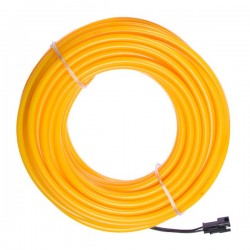 Neon souple et flexible jaune - 10m - diam. 5mm