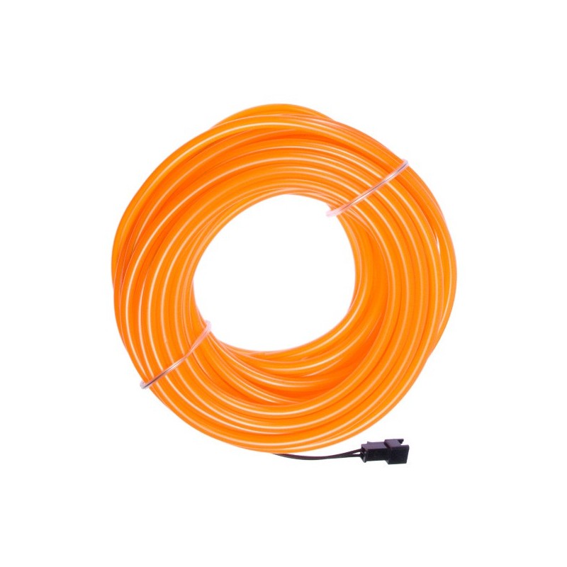 Neon weich und flexibel orange - 10m - Durchm. 5mm