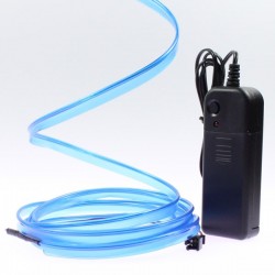 Blaues Lichtkabel mit 2 m langem Hals und Batteriebetrieb