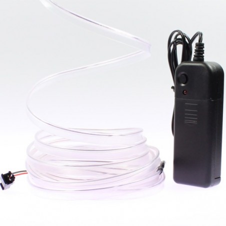 El wire white collar 5m with inverter battery-operated