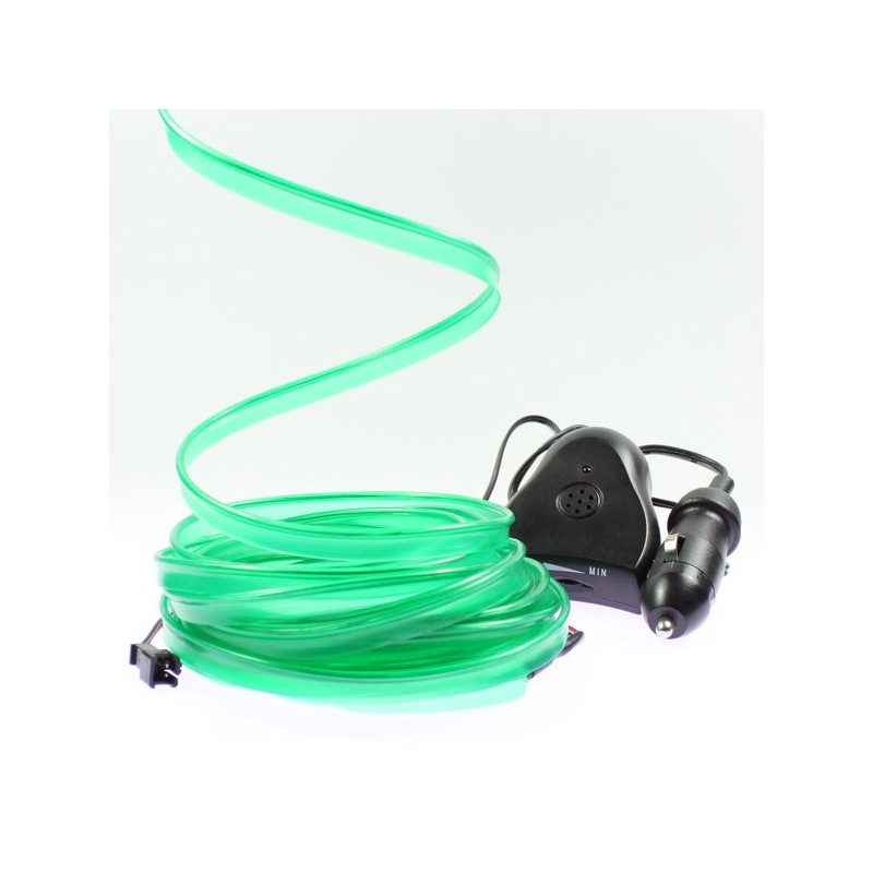 El wire green collar 5m - car tuning + sound sensor