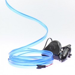 Cable luminoso blue collar 2m - tuning del coche + sensor de sonido