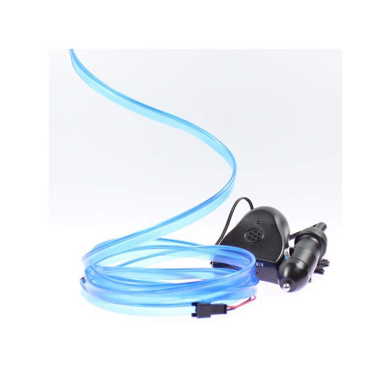 Cable luminoso blue collar 2m - tuning del coche + sensor de sonido