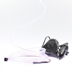 Cable luminoso collar blanco 2m - tuning coche + sensor de sonido