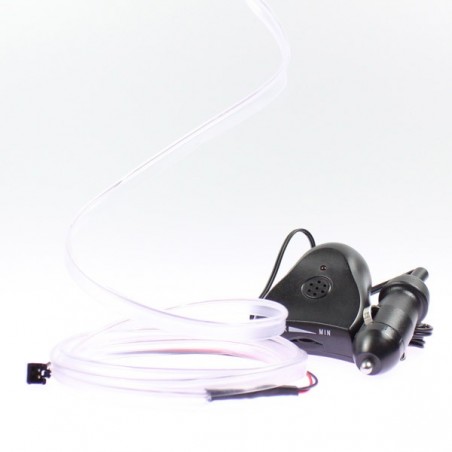 Cable luminoso collar blanco 2m - tuning coche + sensor de sonido