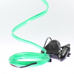 Grüner Leuchtfaden 2m - Autotuning + Soundsensor