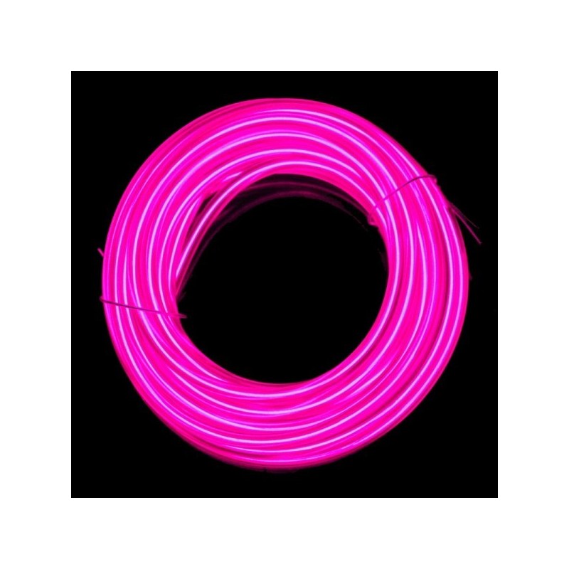 Neon Schlauch Autotuning rosa + Tonsensor - 5m - Durchm. 3mm