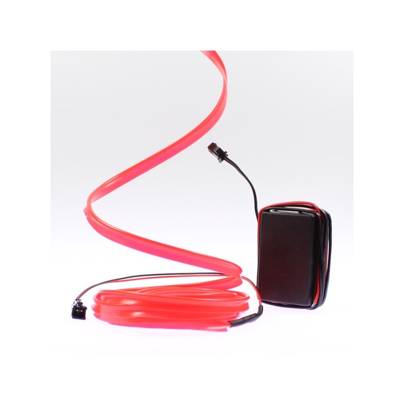 Cable luminoso collar tuning rojo PC - 2m