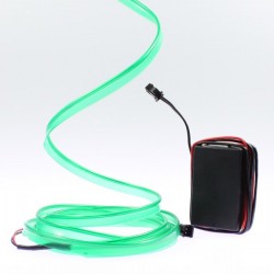 Fil lumineux vert collerette tuning PC - 2m
