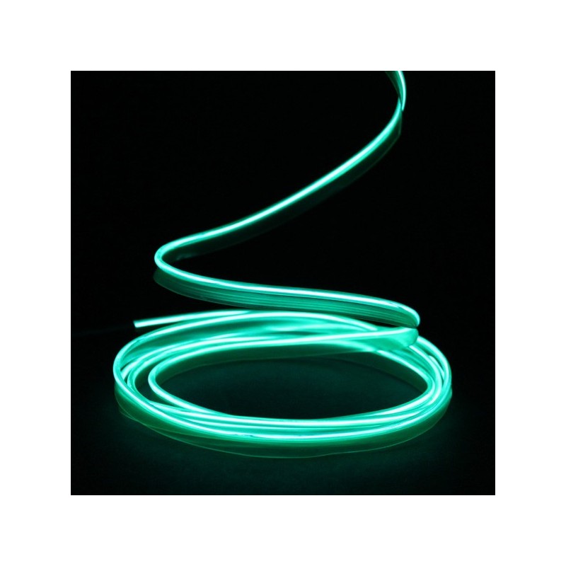 Fil lumineux vert collerette tuning PC - 2m