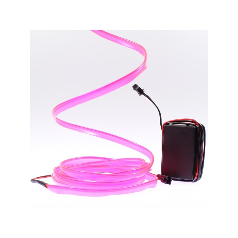 Cable luminoso collar rosa tuning PC - 2m