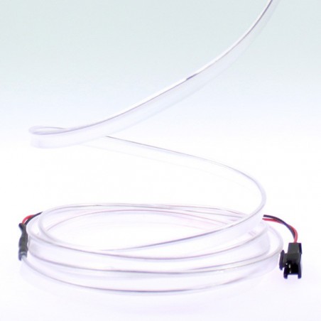 El wire white collar - 2m