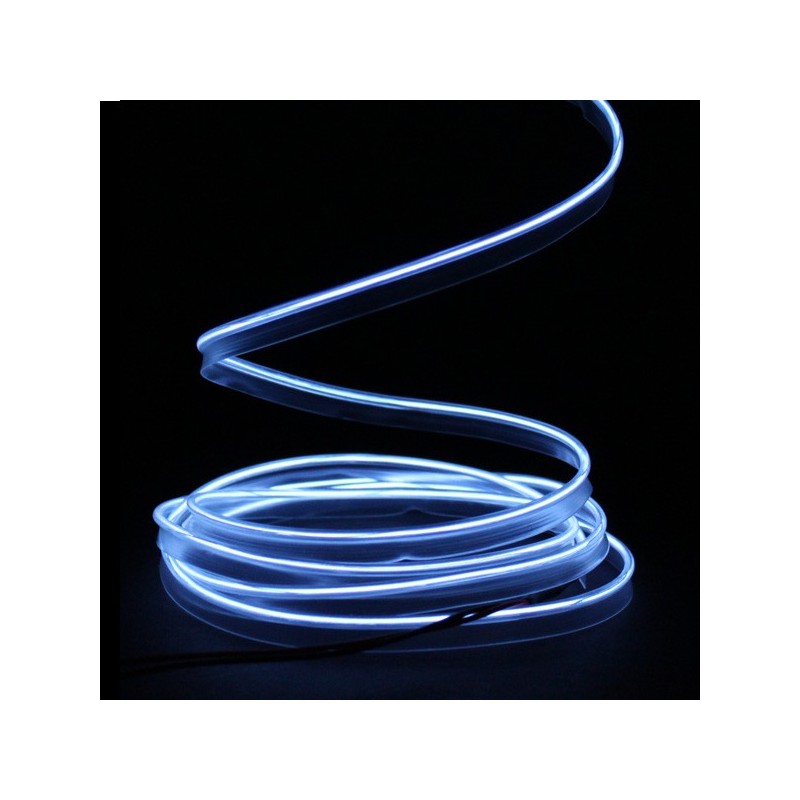 El wire white collar - 2m