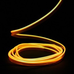 Fil lumineux orange collerette - 2m