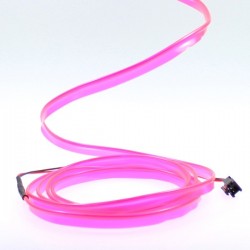 Fil lumineux rose collerette - 2m