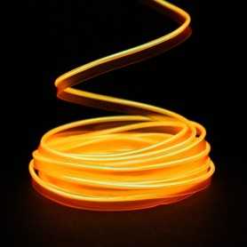 Fil lumineux orange collerette - 5m