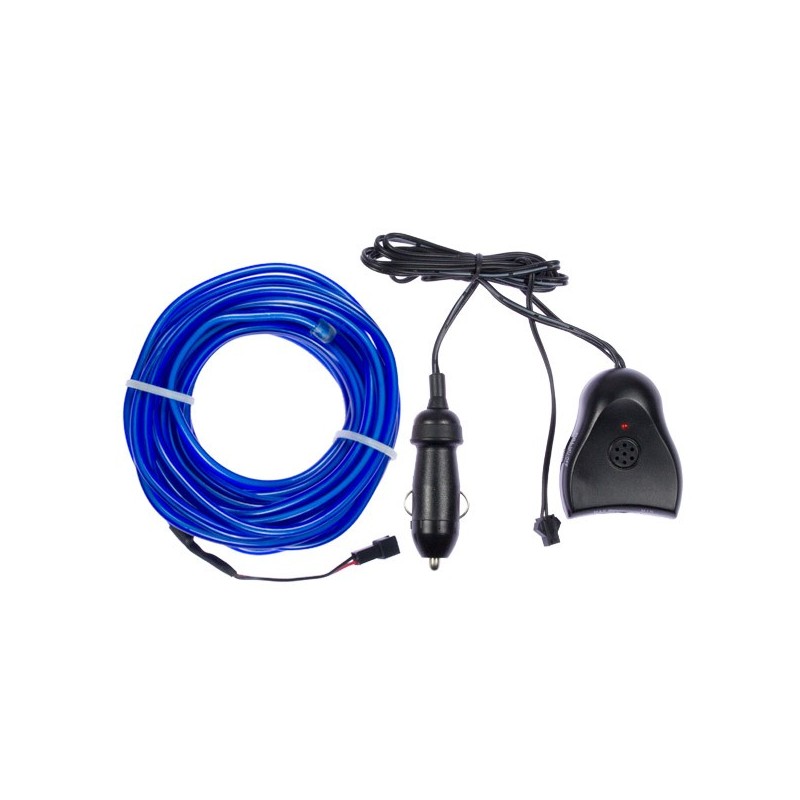 Flexible Neonröhre in Blau Autotuning + Tonabnehmer