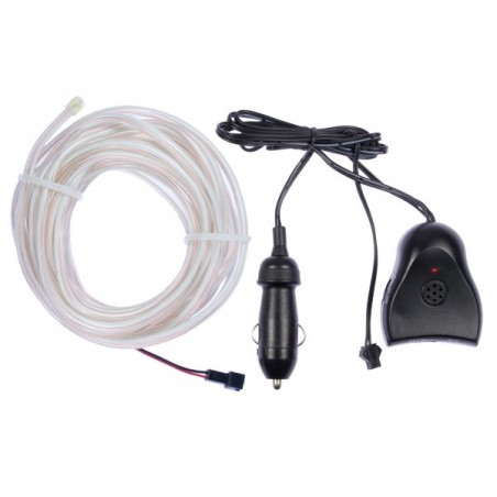 Flexible Neonröhre weiß Autotuning + Tonabnehmer