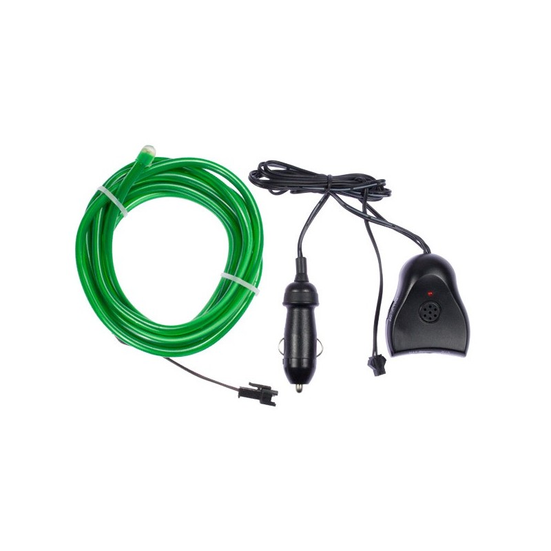 Flexible Neonröhre grün Autotuning + Tonabnehmer