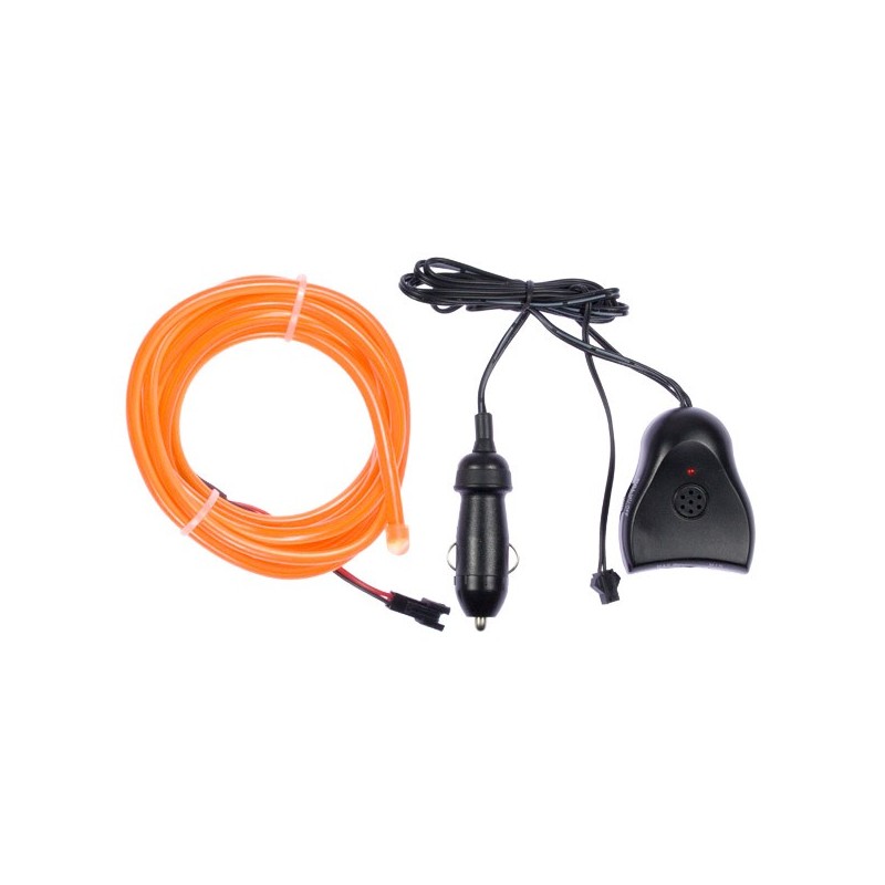 Flexible Neonröhre in Orange Autotuning + Tonabnehmer