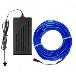 Neon Hausdekoration flexiform blau + blinkend