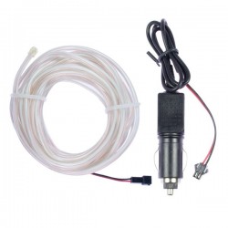 Néon flexiforme blanc tuning auto 2m + allume cigare