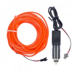 Neonröhre flexiform rot Autotuning 2m + Zigarettenanzünder